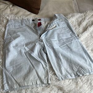 Merona blue pinstripe Flat Front Shorts Casual Style